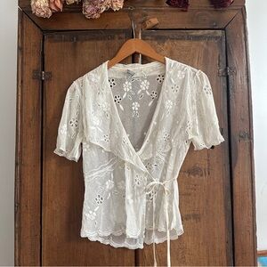 Vintage Temperley London Lace Wrap Top